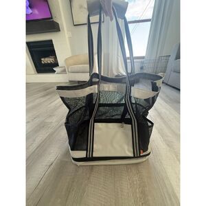 Large Beach tote with cooler bottom